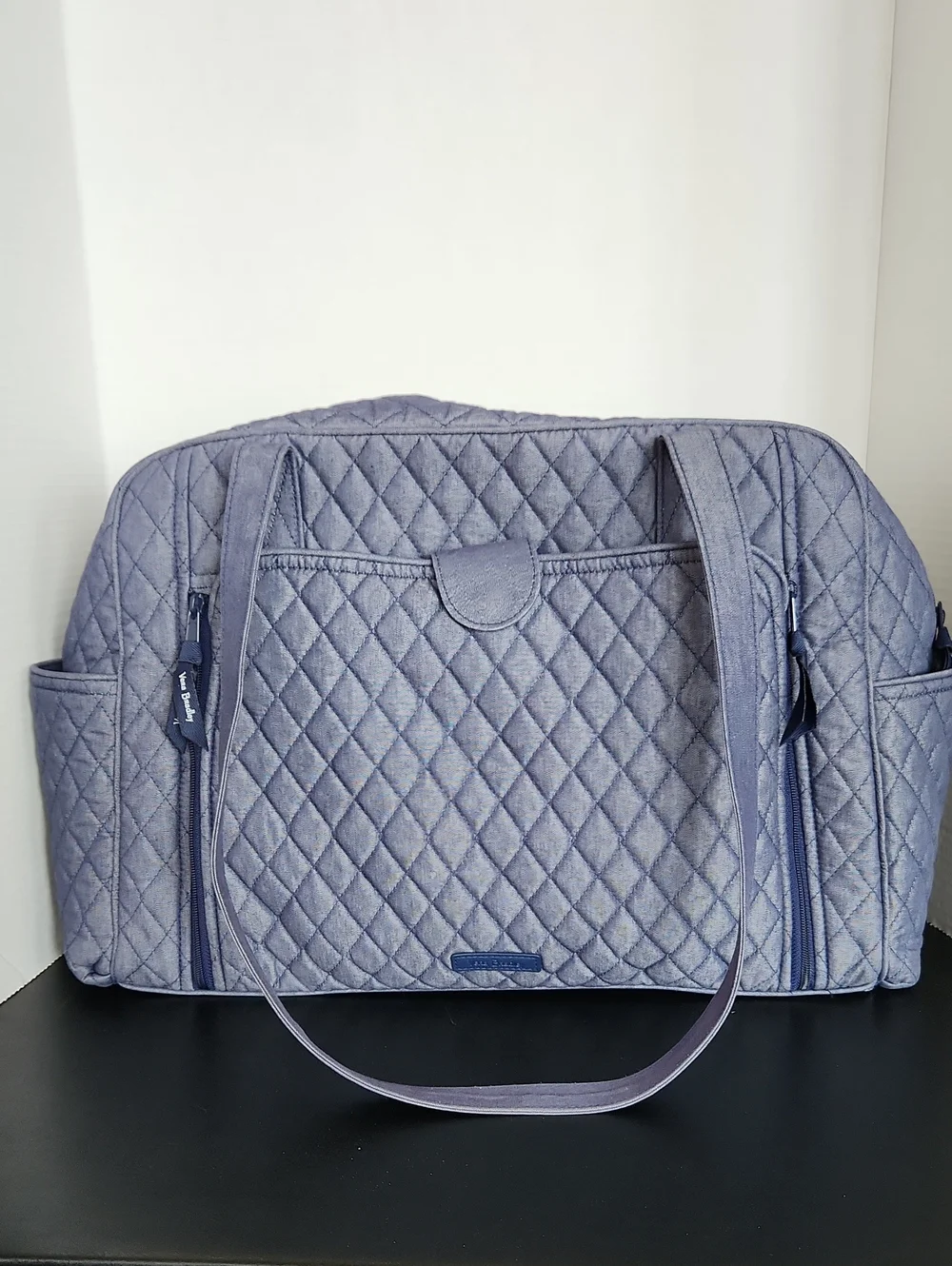 Vera Bradley Quilted Baby Bag in Dusty Blue